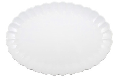 Mynte Tablett oval weiß