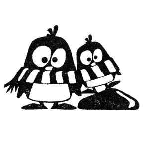 Stempel Pinguine Oscar und Ole