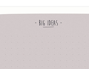 Notizblock "Big Ideas"