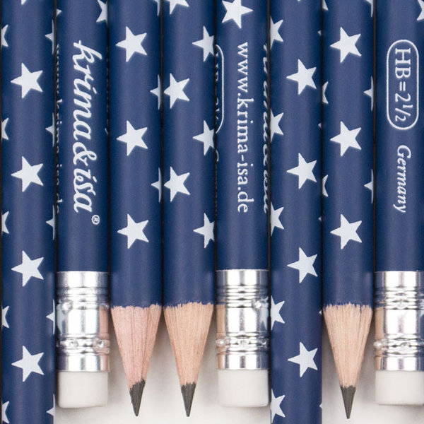 Bleistift "Sterne" dunkelblau