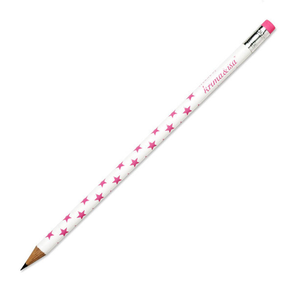 Bleistift "Sterne" pink